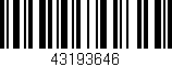 Código de barras (EAN, GTIN, SKU, ISBN): '43193646'