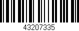 Código de barras (EAN, GTIN, SKU, ISBN): '43207335'