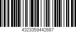 Código de barras (EAN, GTIN, SKU, ISBN): '4323359442687'