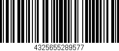 Código de barras (EAN, GTIN, SKU, ISBN): '4325655289577'