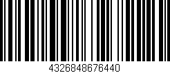 Código de barras (EAN, GTIN, SKU, ISBN): '4326848676440'