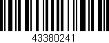 Código de barras (EAN, GTIN, SKU, ISBN): '43380241'