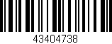 Código de barras (EAN, GTIN, SKU, ISBN): '43404738'