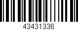 Código de barras (EAN, GTIN, SKU, ISBN): '43431336'