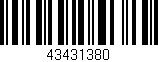 Código de barras (EAN, GTIN, SKU, ISBN): '43431380'