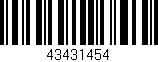 Código de barras (EAN, GTIN, SKU, ISBN): '43431454'