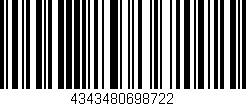 Código de barras (EAN, GTIN, SKU, ISBN): '4343480698722'