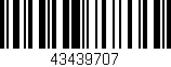 Código de barras (EAN, GTIN, SKU, ISBN): '43439707'