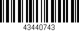 Código de barras (EAN, GTIN, SKU, ISBN): '43440743'