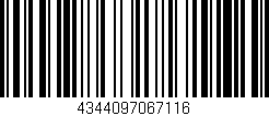 Código de barras (EAN, GTIN, SKU, ISBN): '4344097067116'