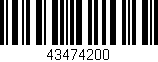 Código de barras (EAN, GTIN, SKU, ISBN): '43474200'