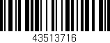 Código de barras (EAN, GTIN, SKU, ISBN): '43513716'