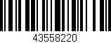 Código de barras (EAN, GTIN, SKU, ISBN): '43558220'