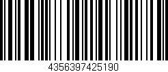 Código de barras (EAN, GTIN, SKU, ISBN): '4356397425190'