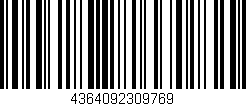 Código de barras (EAN, GTIN, SKU, ISBN): '4364092309769'