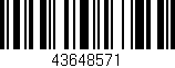 Código de barras (EAN, GTIN, SKU, ISBN): '43648571'