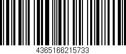 Código de barras (EAN, GTIN, SKU, ISBN): '4365166215733'