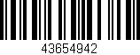 Código de barras (EAN, GTIN, SKU, ISBN): '43654942'