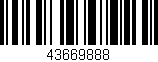 Código de barras (EAN, GTIN, SKU, ISBN): '43669888'