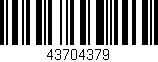 Código de barras (EAN, GTIN, SKU, ISBN): '43704379'