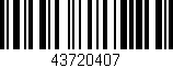 Código de barras (EAN, GTIN, SKU, ISBN): '43720407'
