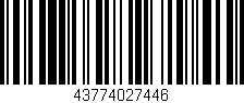 Código de barras (EAN, GTIN, SKU, ISBN): '43774027446'