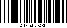 Código de barras (EAN, GTIN, SKU, ISBN): '43774027460'