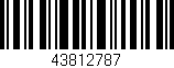Código de barras (EAN, GTIN, SKU, ISBN): '43812787'