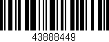 Código de barras (EAN, GTIN, SKU, ISBN): '43888449'