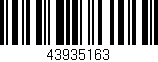 Código de barras (EAN, GTIN, SKU, ISBN): '43935163'