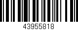 Código de barras (EAN, GTIN, SKU, ISBN): '43955818'