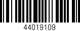 Código de barras (EAN, GTIN, SKU, ISBN): '44019109'