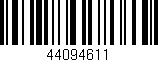 Código de barras (EAN, GTIN, SKU, ISBN): '44094611'