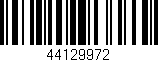 Código de barras (EAN, GTIN, SKU, ISBN): '44129972'