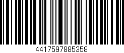 Código de barras (EAN, GTIN, SKU, ISBN): '4417597885358'