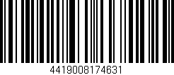 Código de barras (EAN, GTIN, SKU, ISBN): '4419008174631'