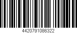 Código de barras (EAN, GTIN, SKU, ISBN): '4420791086322'