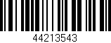 Código de barras (EAN, GTIN, SKU, ISBN): '44213543'