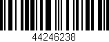 Código de barras (EAN, GTIN, SKU, ISBN): '44246238'