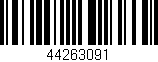 Código de barras (EAN, GTIN, SKU, ISBN): '44263091'