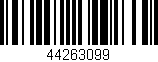 Código de barras (EAN, GTIN, SKU, ISBN): '44263099'