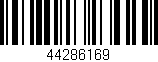 Código de barras (EAN, GTIN, SKU, ISBN): '44286169'