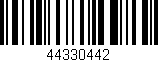 Código de barras (EAN, GTIN, SKU, ISBN): '44330442'