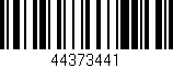 Código de barras (EAN, GTIN, SKU, ISBN): '44373441'