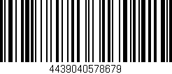 Código de barras (EAN, GTIN, SKU, ISBN): '4439040578679'