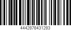 Código de barras (EAN, GTIN, SKU, ISBN): '4442878431283'