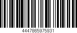 Código de barras (EAN, GTIN, SKU, ISBN): '4447865975931'