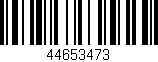 Código de barras (EAN, GTIN, SKU, ISBN): '44653473'