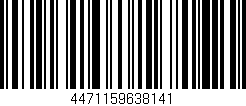 Código de barras (EAN, GTIN, SKU, ISBN): '4471159638141'