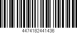 Código de barras (EAN, GTIN, SKU, ISBN): '4474182441436'